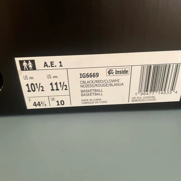 Men’s Black and Red Adidas AE1 Anthony Edwards Size 10.5 - Picture 16 of 16